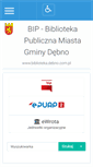 Mobile Screenshot of bip.biblioteka.debno.com.pl