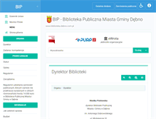 Tablet Screenshot of bip.biblioteka.debno.com.pl