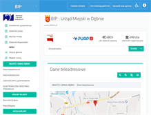 Tablet Screenshot of bip.debno.com.pl